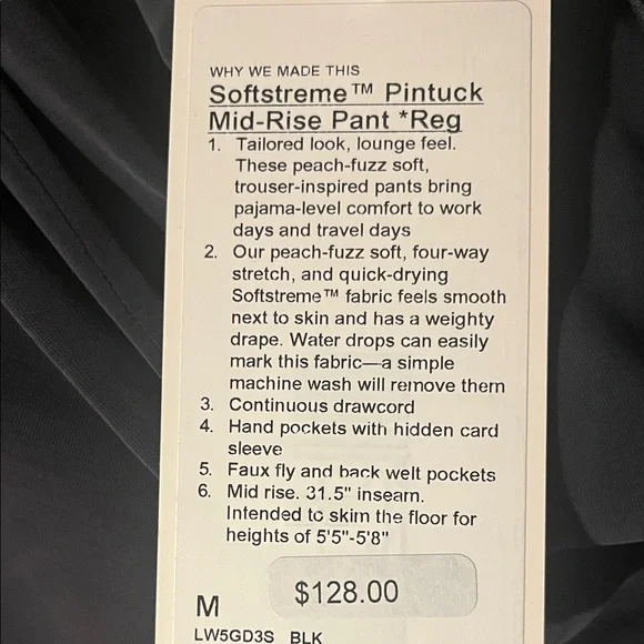 lululemon athletica Black Wide Leg Pants - Picture 5 of 5